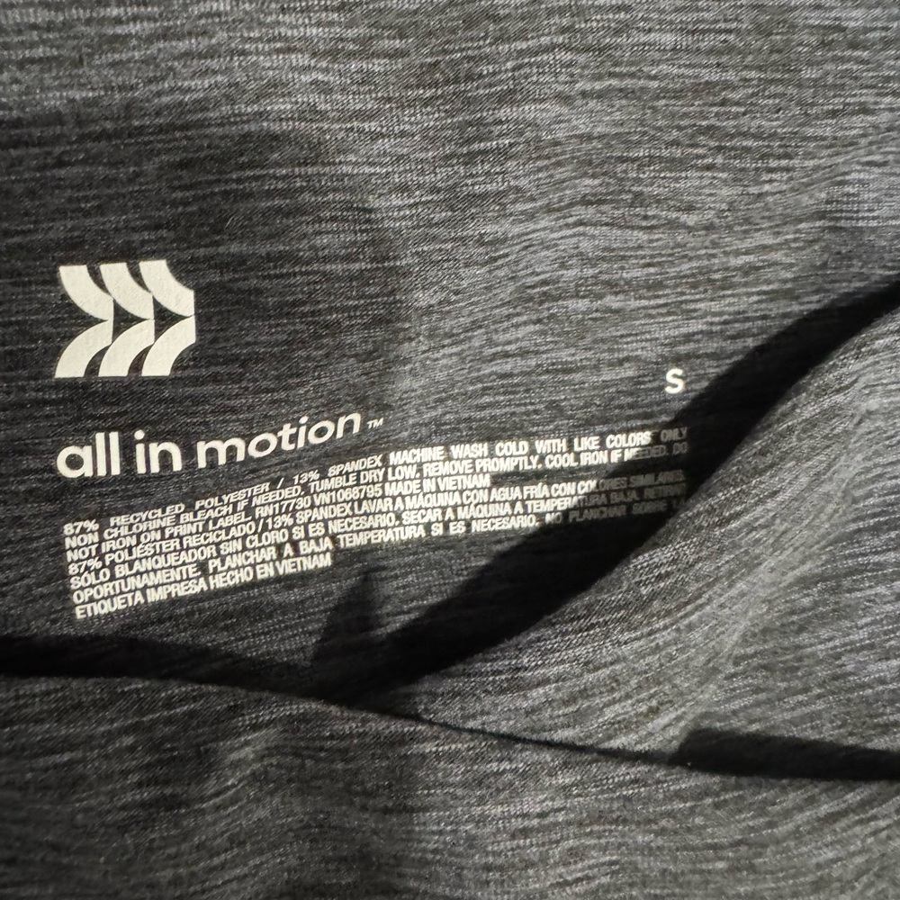 All in Motion Charcoal Heather spandex pants women’s size small